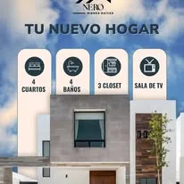 Residencia con 4 cuartos, 4 baños, 3 closets y sala de TV